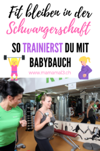 Schwangere im Fitnessstudio