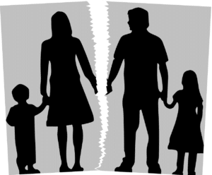 Eltern Trennung mit Kindern Symbolbild