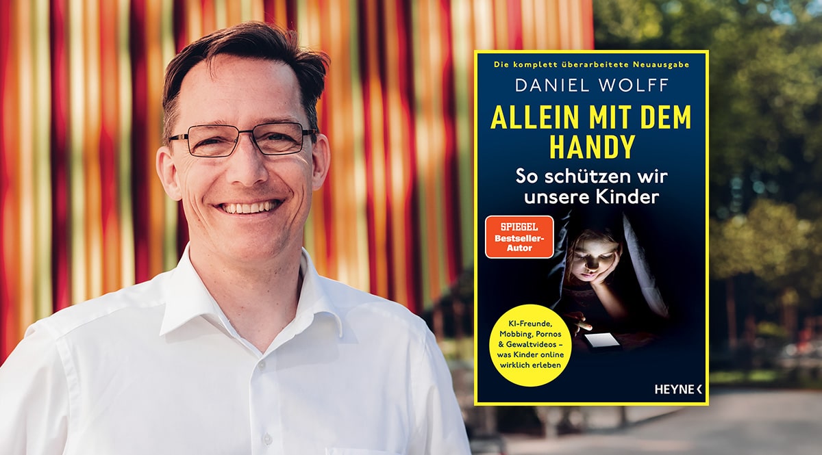 Buchcover "Daniel Wolff: Allein mit dem Handy"